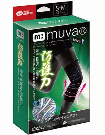 muva 運動機能透氣護膝（雙入）