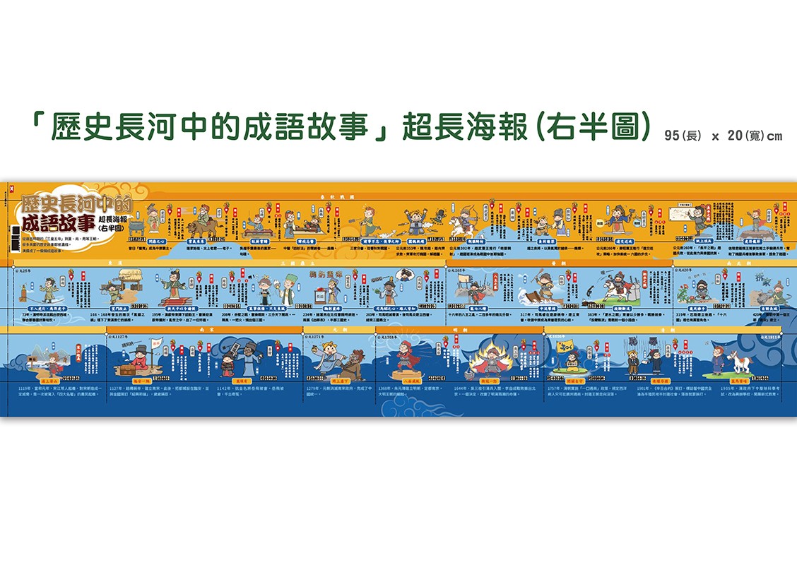 萌漫大話成語王(全五冊)：附【歷史成語故事超長海報】+【成語大舞台劇本】|讀書共和國網路書店